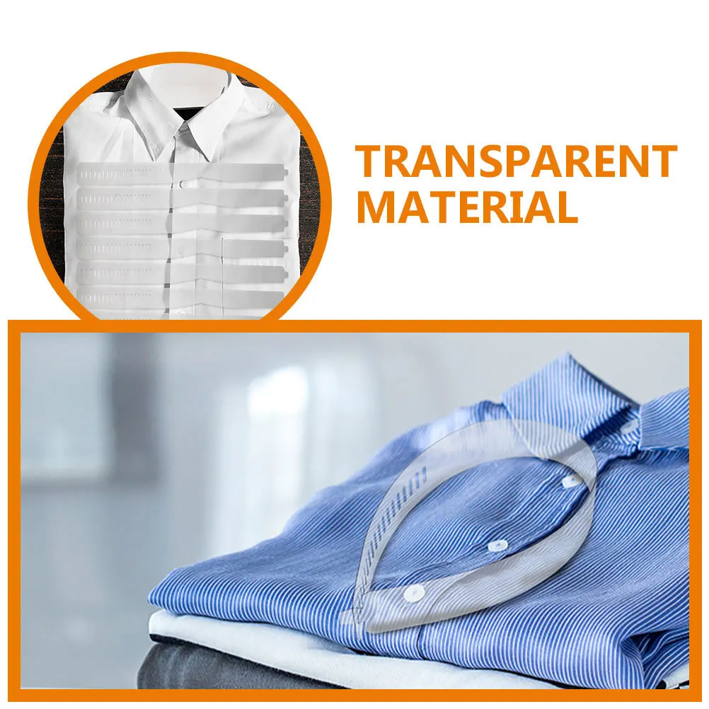 80 قطعة من طوق القميص البلاستيكي يدعم قمصان الملابس للرجال والنساء والإكسسوارات