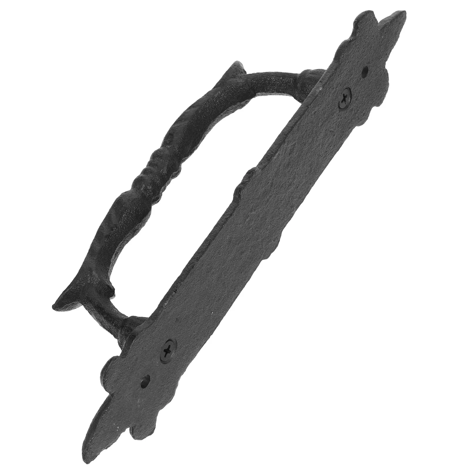 

Rustic Iron Barn Door Handle Vintage Cabinet Pull Decorative Drawer Knob for Garden Gate Garage Wardrobe Hardware