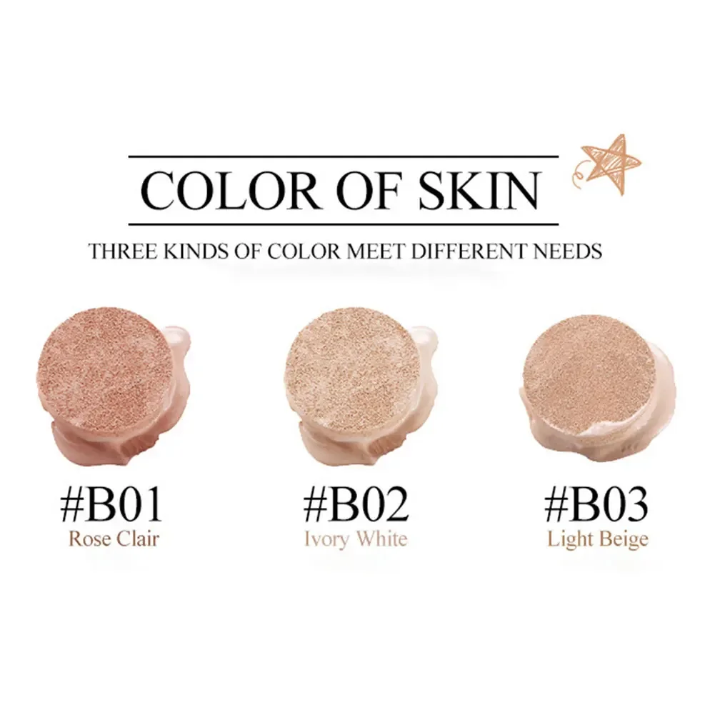 BIOAQUA مقاوم للماء ماتي وسادة هوائية Poreless BB & CC كريم تغطية عالية السيطرة على النفط لينة الوجه ماكياج الأساس قاعدة مستحضرات التجميل #4