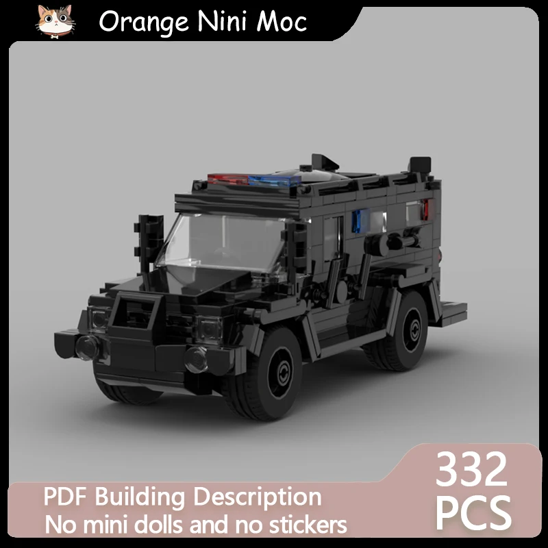 

City Police Car Model MOC Building Bricks Special Forces Truck Modular Technology Gifts Holiday Assemble Children Toys Suit