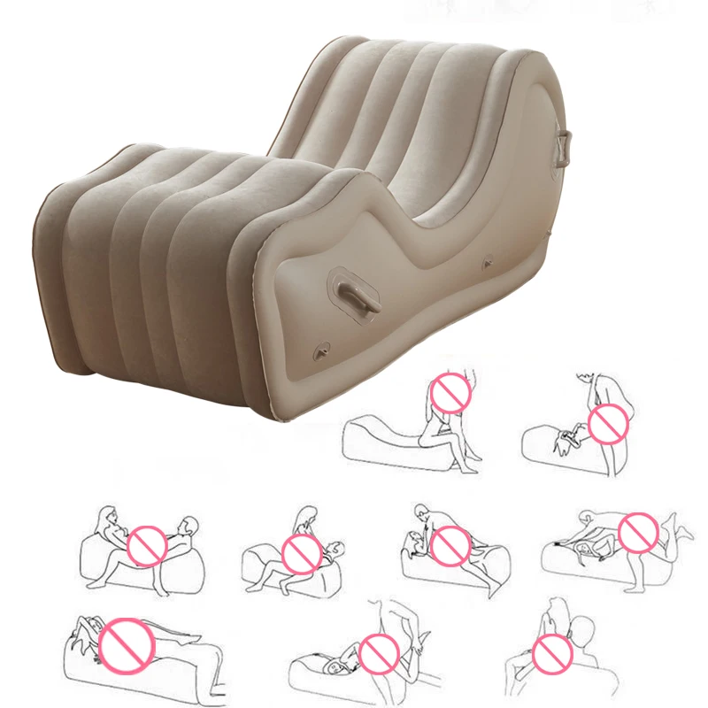 Couple Games Inflatable Sex Sofa Bed Chaise Living Room Furnitures for Tantra Sofa Air Rocking Seat Bdsm Toys Love Chair Sextoys