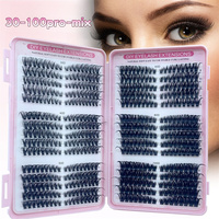 One box of 30 row false eyelash extension set 30+40+50+60+80+100D eyelashes 30P-100PRO 30 row slim and thick false eyelashes
