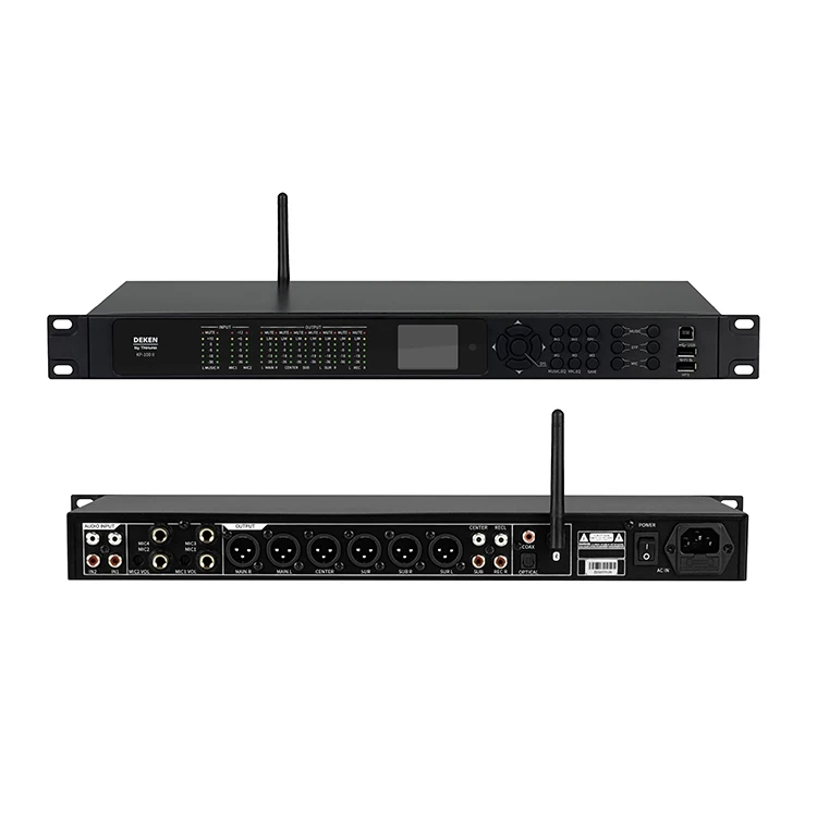DEKEN KP-100 II 8CH WIFI DSP Preamp Audio Processor Independent Channel Adjust for KTV Stage
