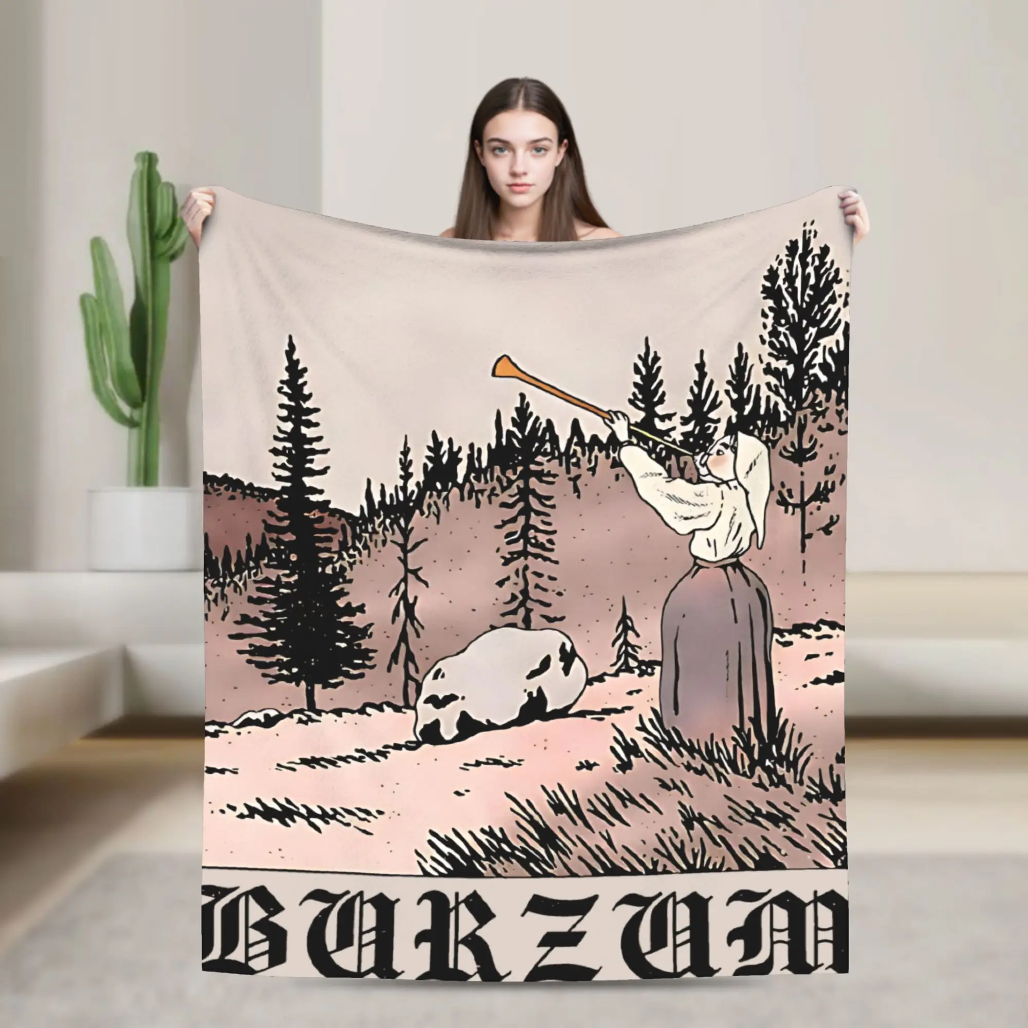 Burzum Blanket Quality Soft  Bedding Throws Winter Travel Couch Bed Street Trend Bedspread