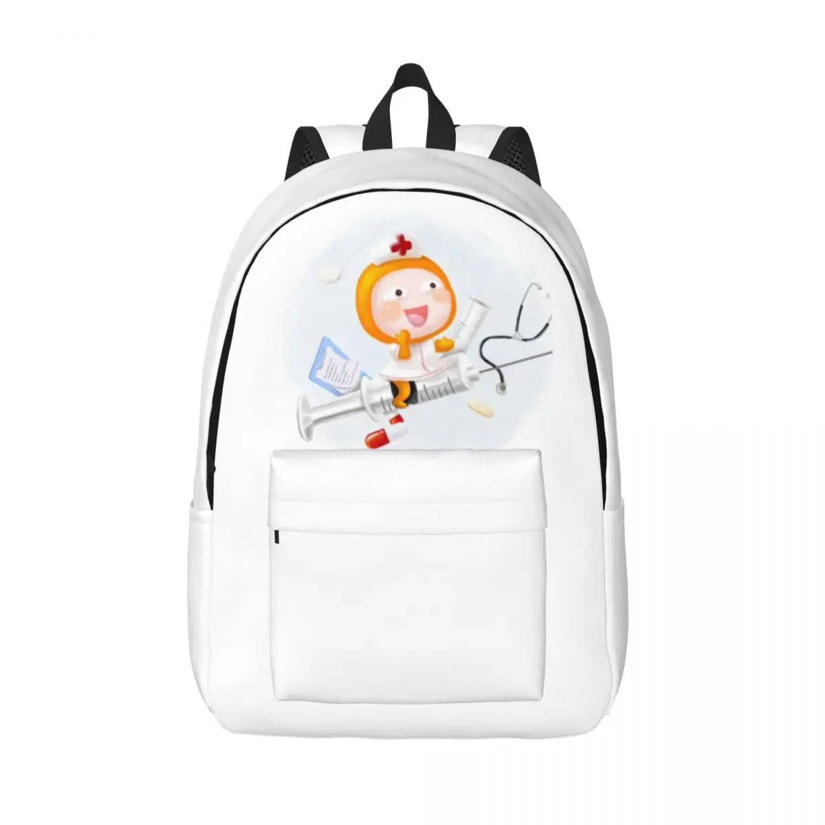 

Cartoon graffiti casual backpack, student large capacity backpack, trendy student backpack, cloth bag, travel backpack
