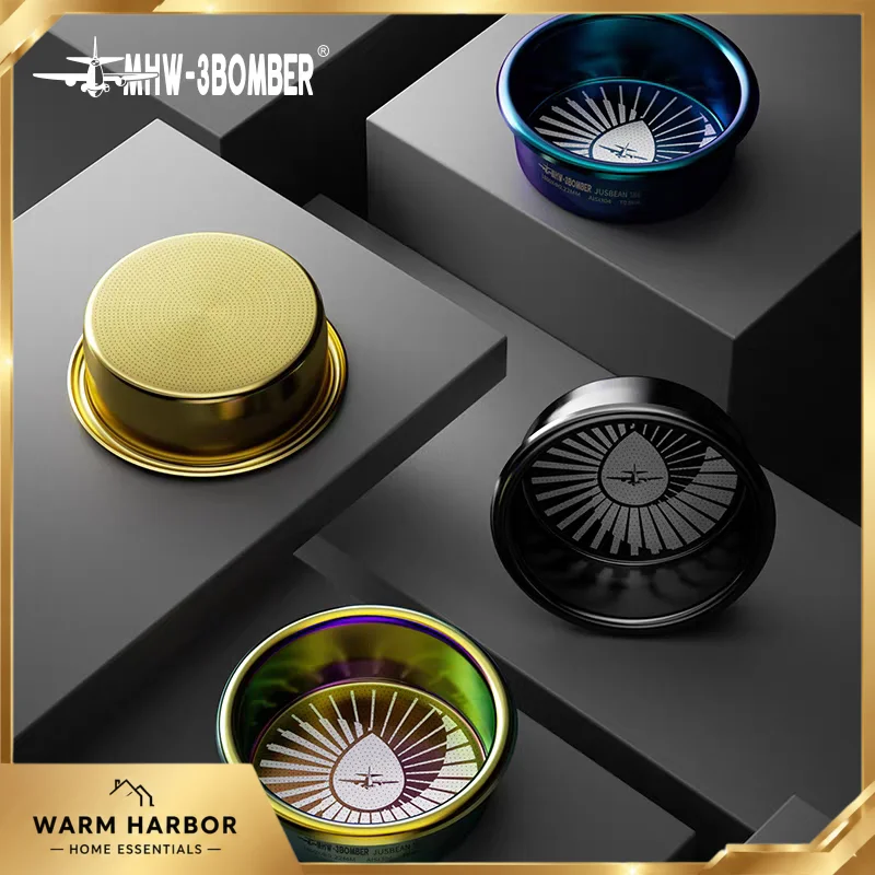MHW-3BOMBER Espresso Filter Basket 0.2mm Precision Holes 1800 Hole Portafilter Basket High Precision Extraction Filter 58mm Tamp