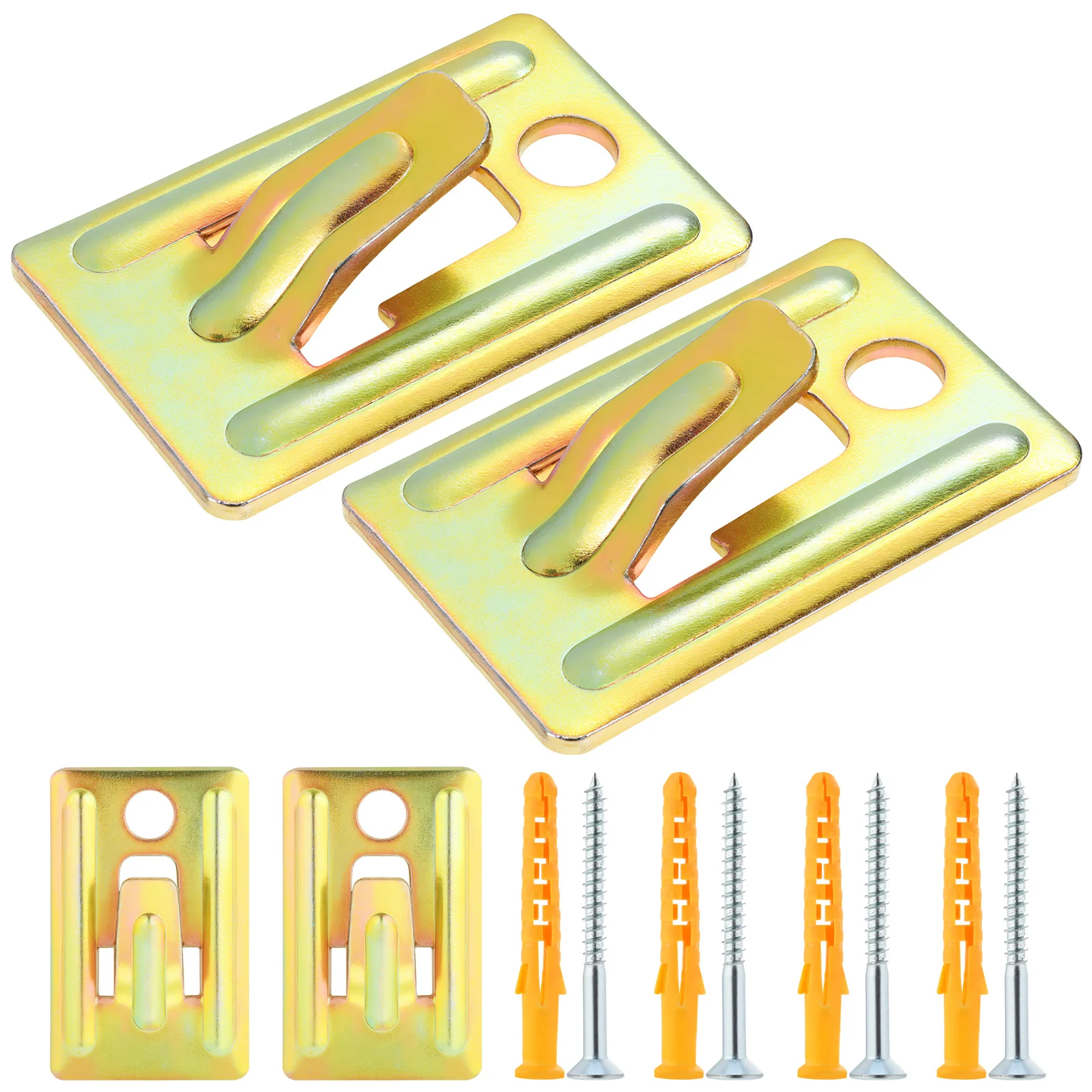 

4Pcs Water Heater Wall Hanger Bracket Mounting Plate Fixing Solution Heavy Duty Wall Support Kit