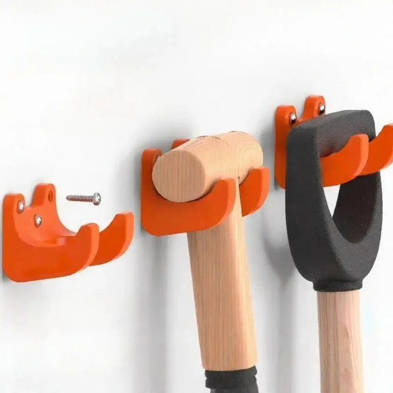 2-10PCS Heavy-Duty Garden Tool Rack Wall Mounted Hook Garage Storage Organizer Hanger for Rake Shovels Brooms Workshop Brackets - view 3