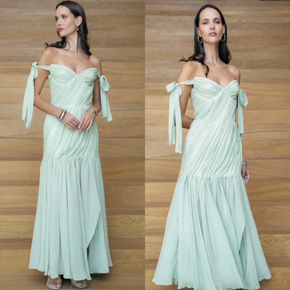 Maßgeschneiderte A-Linie U-Boot-Ausschnitt, elegantes, zartes Abendkleid, modisches Temperament, Partykleider, hochwertige, maßgeschneiderte Anlasskleider