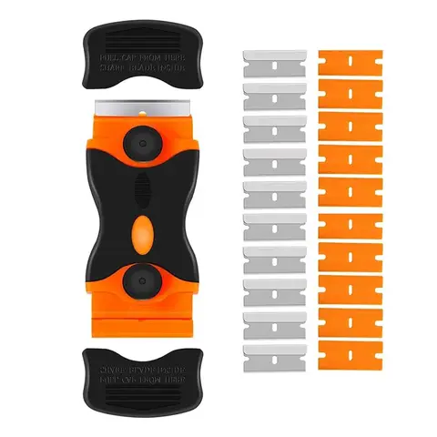 Cleaning Scraper Window Glass Ceramic Scraper Two Kinds Blade Plastic Handle Automotive Film Sticker Remover