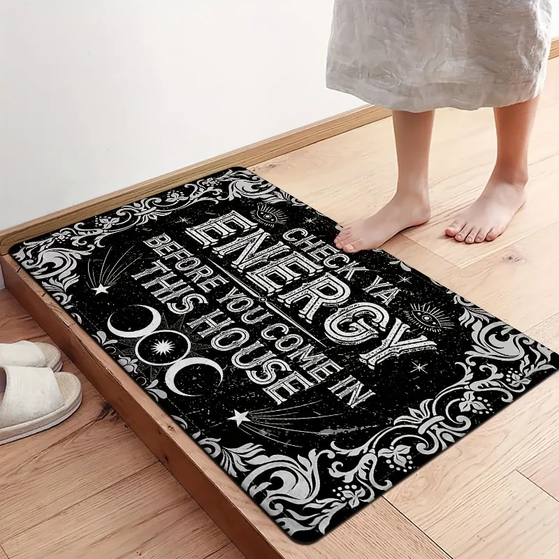 1pc Supreme Oil-proof Doormat Kitchen Rug, Non-slip,Indoor/Outdoor Areas, Stylish Accent for Living Room & Bedroom