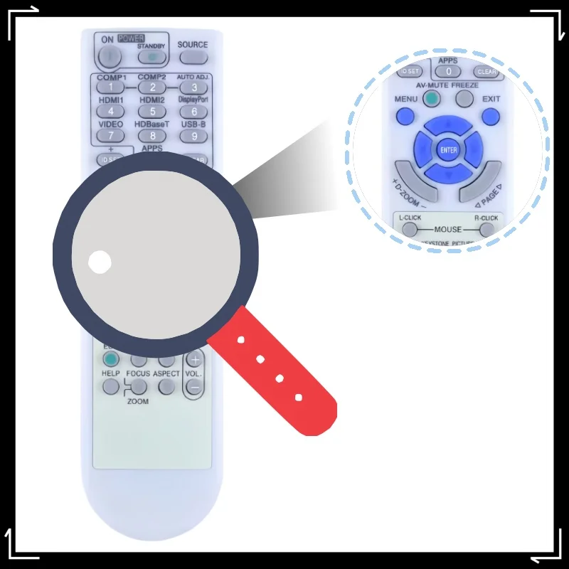 

RD-472E Replacement Remote Control, Wireless Infrared Controller Compatible with Multiple Projector Models, Easy to Use