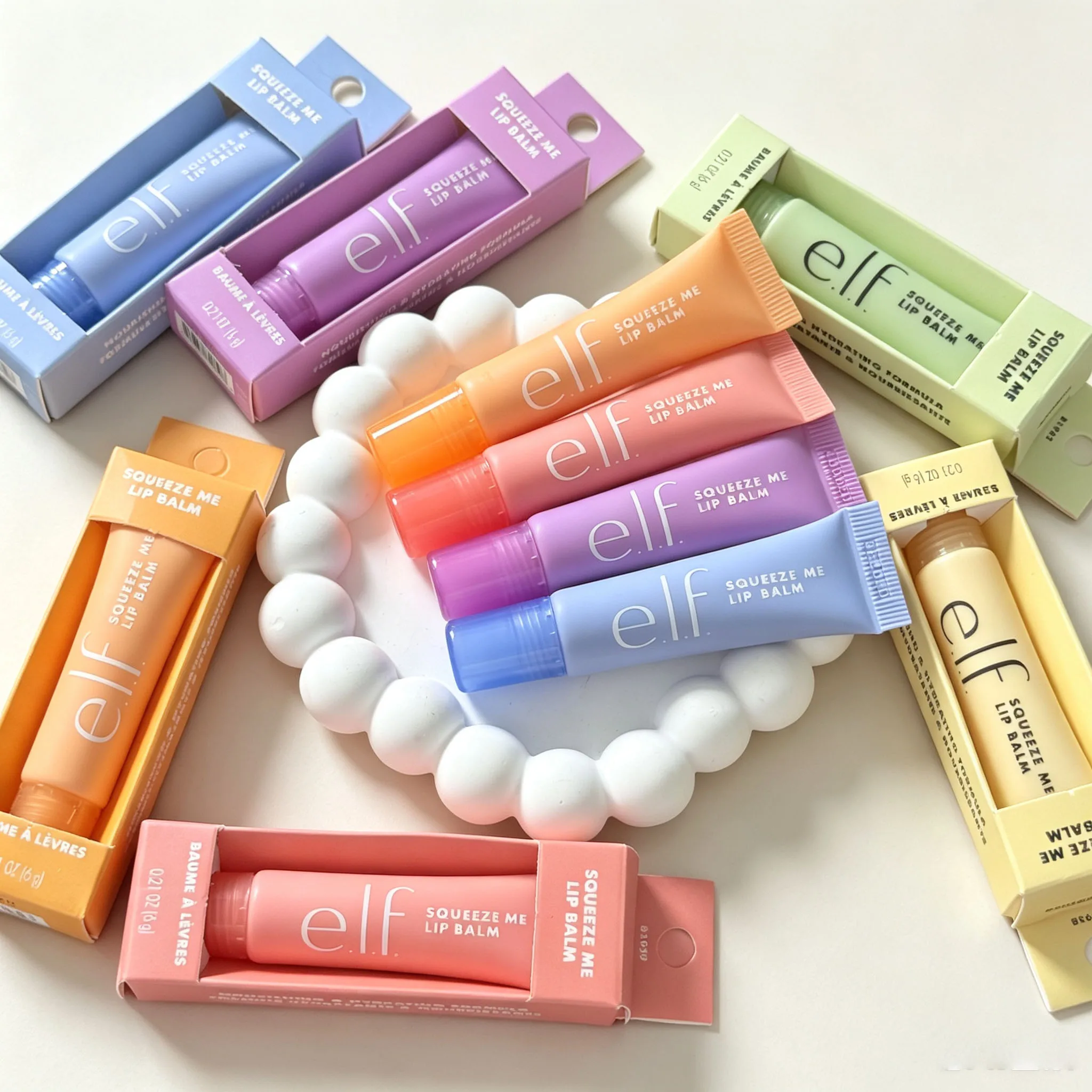 Fashion Elf Lip Balm 6 Colors Lip Balm Duo 3 Combination Set Mango-Watermelon Bubblegum-Cherry Mint-Chocolate Lipgloss Cosmetics