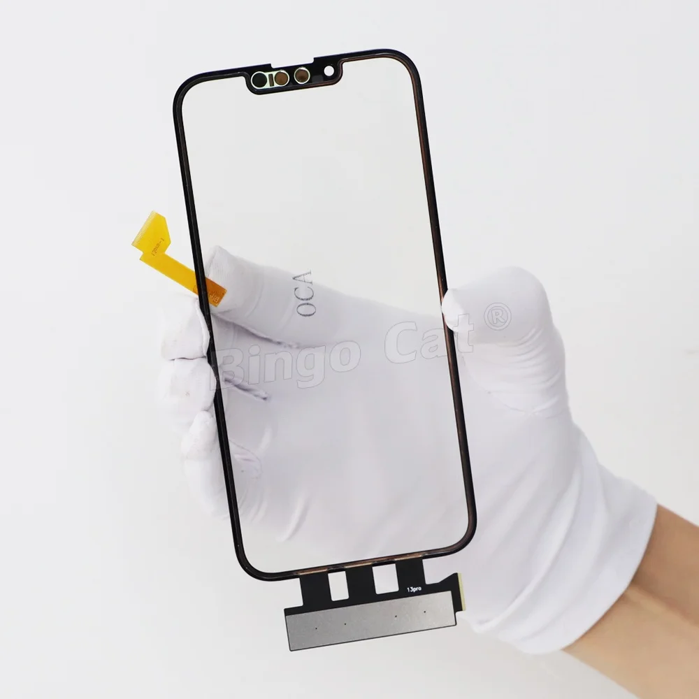 Novecel 5pc 1:1 Similar OEM Touch Screen Glass Digitizer Sensor+OCA +Dust Gauze for iPhone 14 13 XS 11 12 Pro Max Replacement