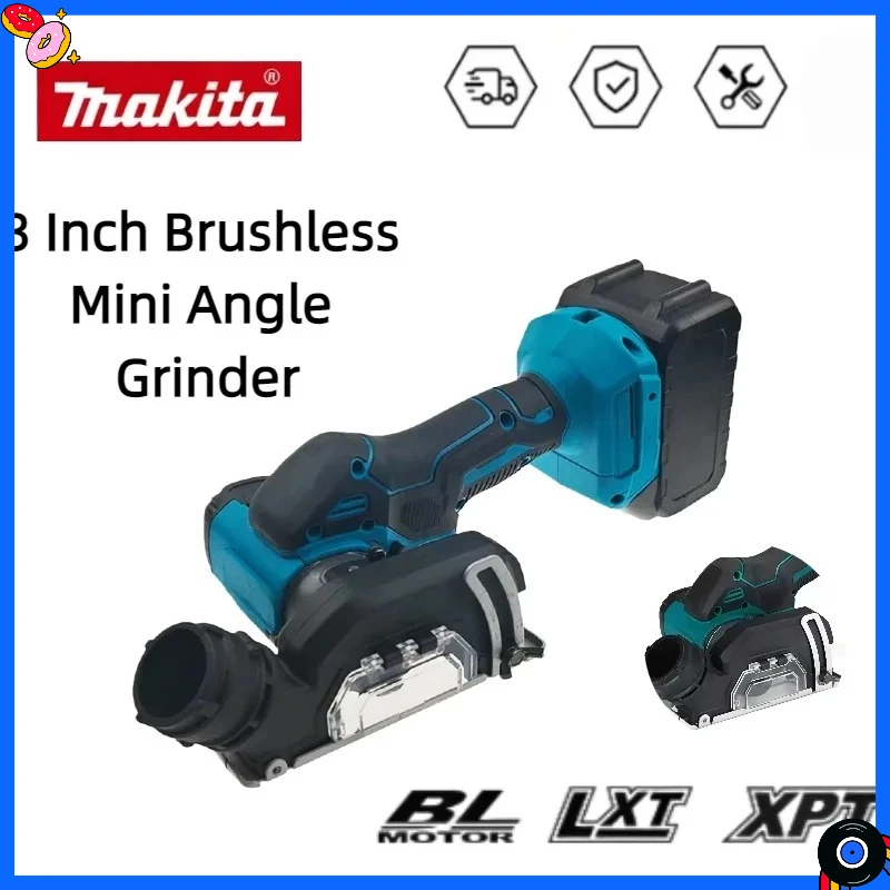 

Makita Cordless Electric Angle Grinder 19500RPM 3 Inch Cut Off Tool Tile Cutter for Wood Tile Plastic 18V Battery