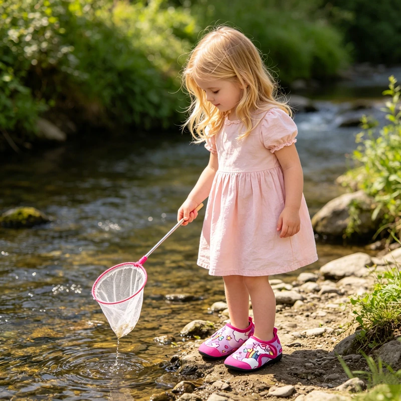 Kinder Wassersport Strand Schwimmsocken Mädchen Dünn Mehrfarbig Bedruckt Rutschfest Fitness Yoga Tanz Schwimmen Surfen Tauchen Unterwasserschuhe – Detail 2