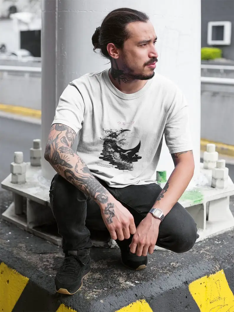 Japanese Shirt With Vintage Graphic For Your Streetwear Outfit, Japan Unisex T-shirt For Harajuku Lovers, Street Wear Clothing