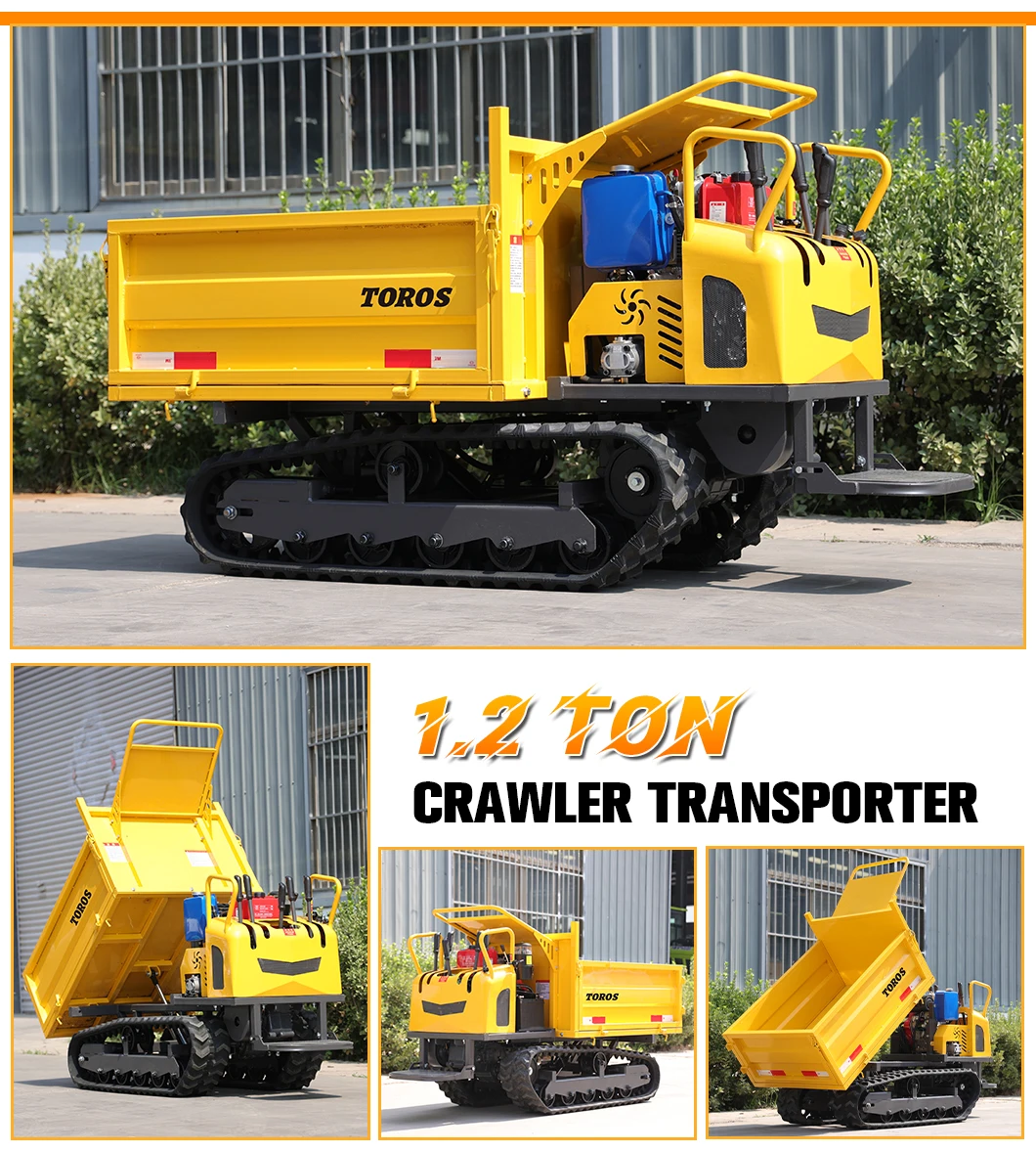Hochwertiger 3-Tonnen-Raupenwagen-Transporter, maßgeschneiderter Raupen-Muldenkipper, geeignet für All-Terrain-Raupen zum Verkauf – Detail 7