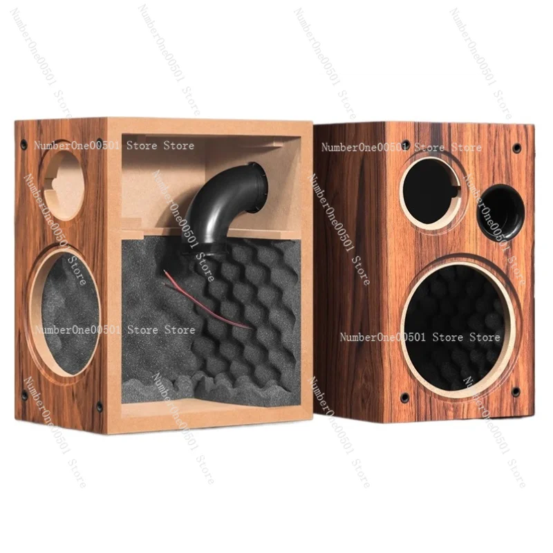 خزانة مكبر صوت فارغة ممتازة مقاس 6.5 بوصة، حاوية رف كتب من الدرجة الاحترافية لمكبرات الصوت السلبية ذاتية الصنع، بناء من الخشب الصلب