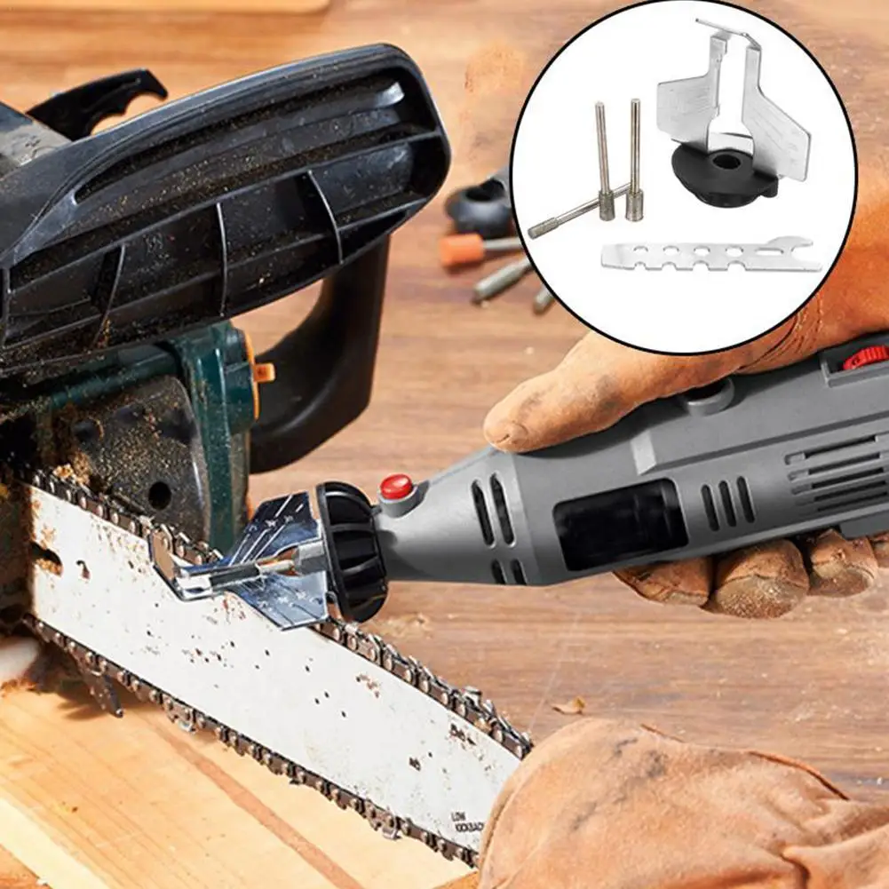 Chainsaw Sharpening Kit Electric Grinding Chain Polishing Accessory Kit Sharpening Saw Serrated Grinding Tools Power Tools