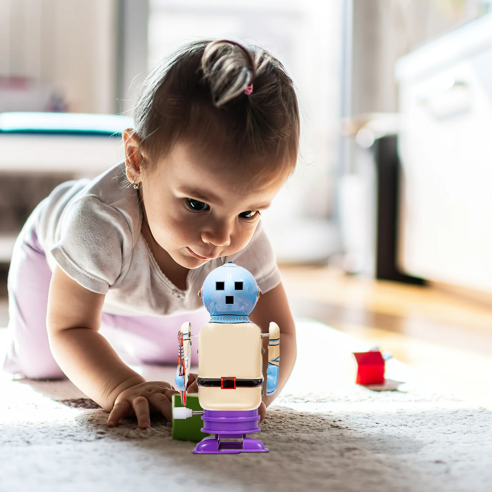 8 قطعة Windup روبوت عقارب الساعة حركة بلاستيكية صغيرة لتقوم بها بنفسك آلية استبدال الإصلاح للمشي بأرجل الطين الحرفية الملحقات #3