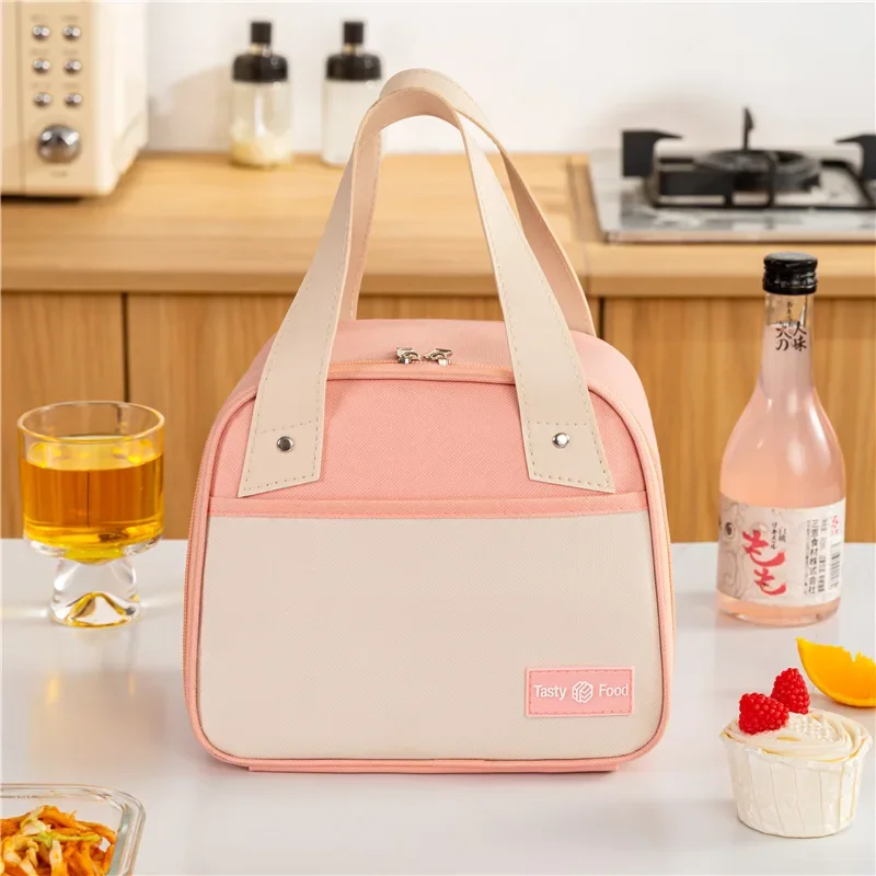 2024 Cute Portable Thermal Lunch Box Bag for Women Kids Food Storage Tote Travel Picnic Meal Pouch Insulated Cooler Bento Bags