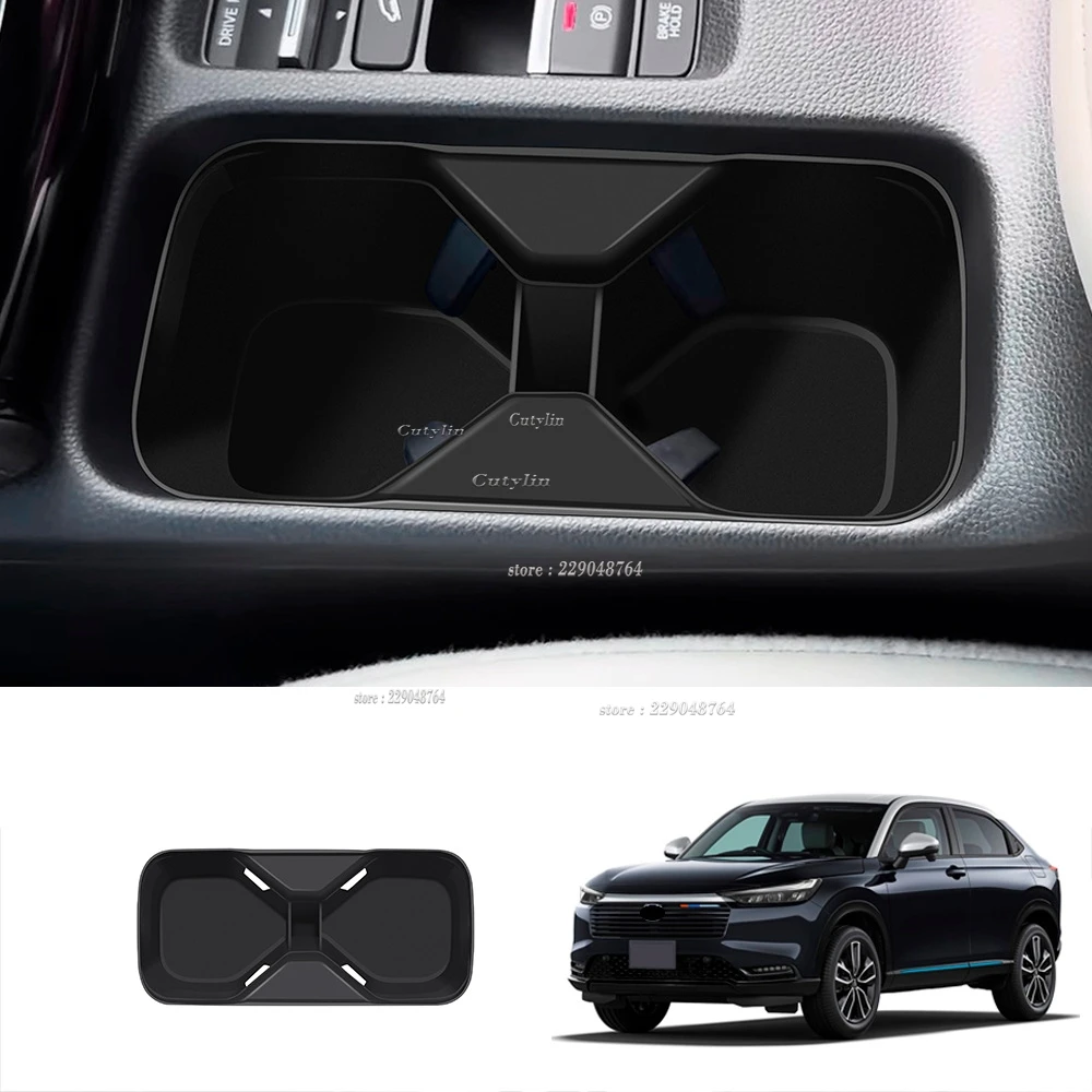 RHD For Honda Vezel H-RV HRV 2025 2026 Silicone Center console gear shift panel Water Cup Holder Bottle Wireless Charging Pad