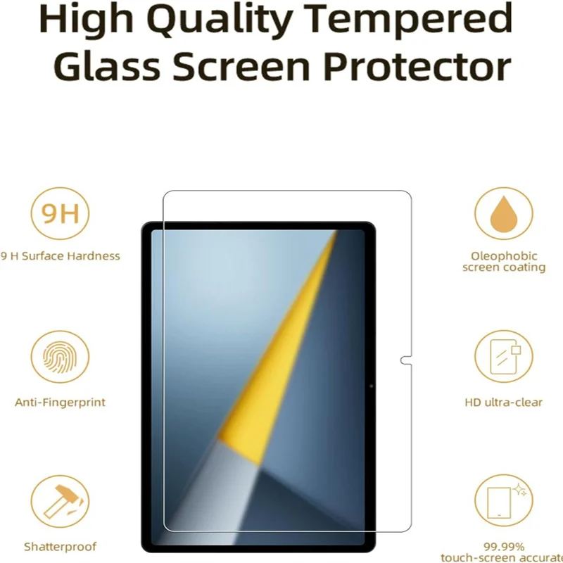 1 PCS Tempered Glass Screen Protector For Xiaomi POCO Pad C1 9.7 Inch Anti Scratch Anti Fingerprint Clear Tablet Protective Film