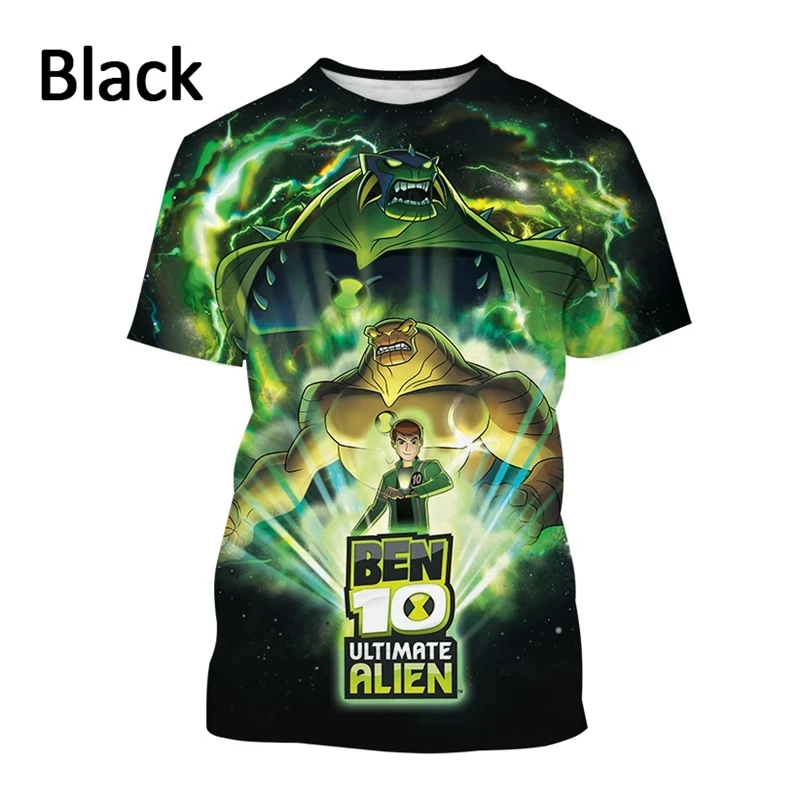 New Omnitrix Ben10 Cartoon Print T-Shirts For Men Women 3D Crew-Neck Short Sleeve Top Fashion Street Harajuku Kids Anime T Shirt