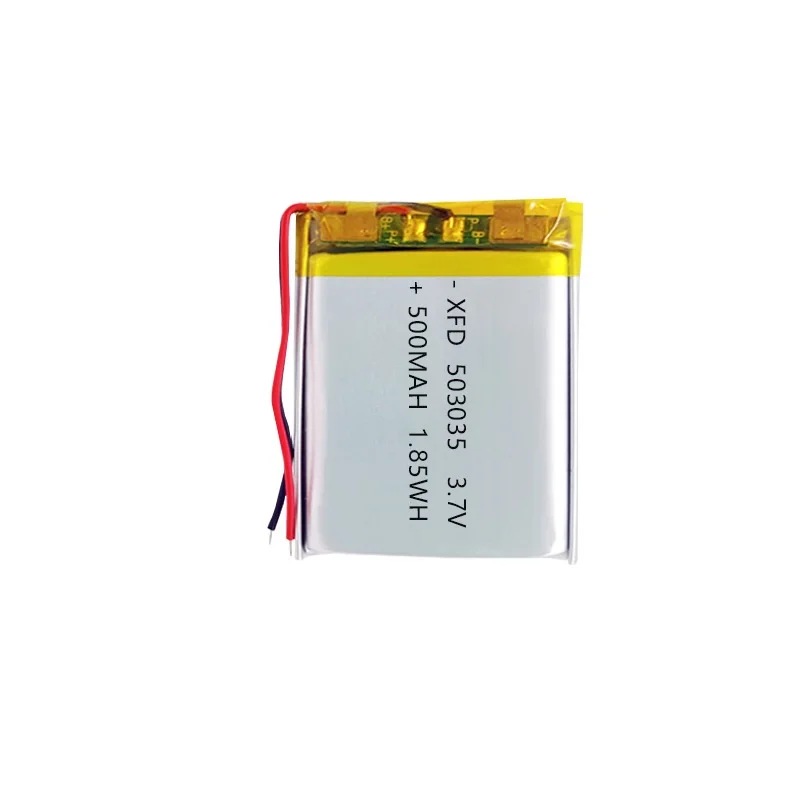 3PCS 503035 3.7v 500mah Lithium Polymer Battery 3 7V Volt Li Po Ion Lipo Rechargeable Batteries for Dvd GPS Navigation