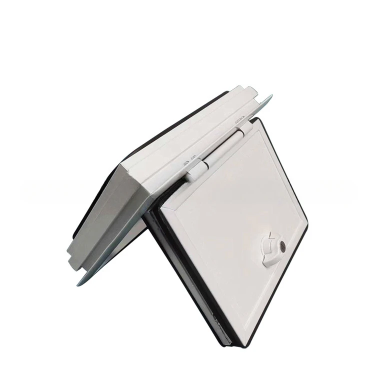 Aluminum alloy right-angle RV door, camper trailer storage door