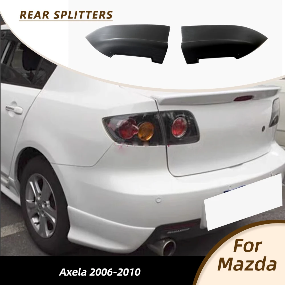 

Задний бампер автомобиля, разветвители, фартуки для губ, задний диффузор, спойлер для Mazda 3 Axela 2006-2010, комплекты заднего кузова автомобиля, матовый черный праймер из искусственной кожи