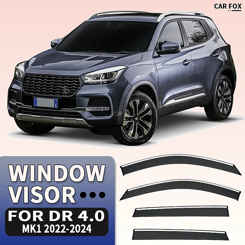 

For DR Motor DR4 2016-2024 Car Window Visor Rain Sun Shade Awning Side Windshield Auto Accessories