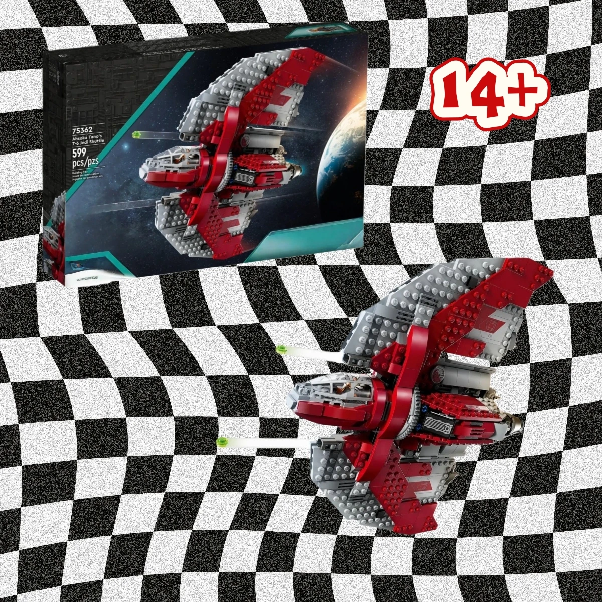 

675PCS FIT 75362 Space Battle T-6 Spaceship Model Building Blocks Creative Assembly Bricks Home Decoration Toys Birthday Gift