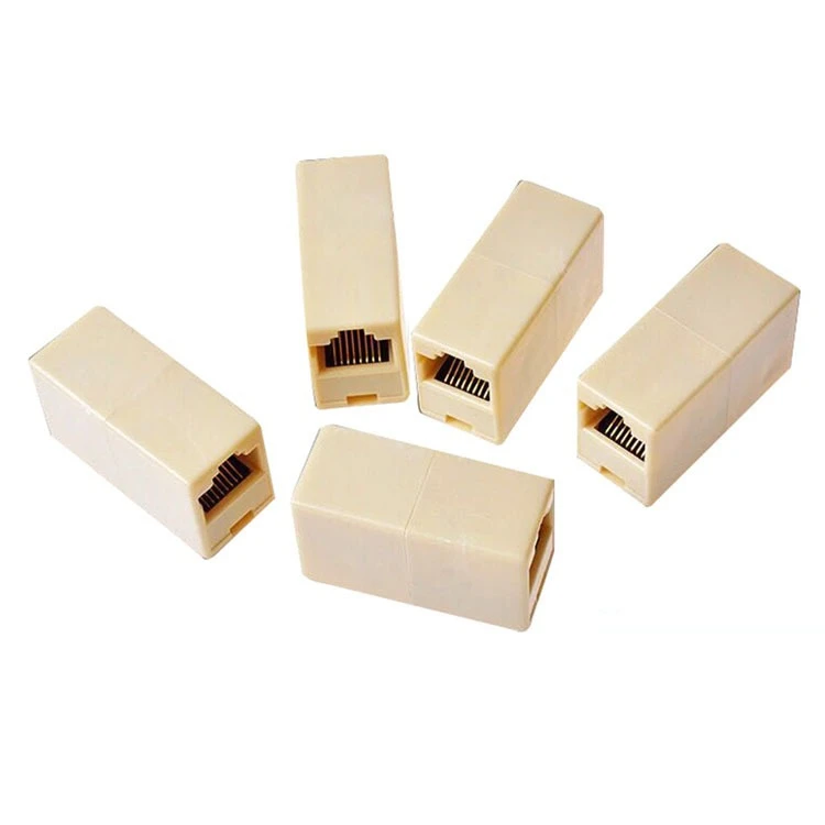 10PCS RJ45 Network Coupler, 8-Core Ethernet Cable Extension Adapter, LAN Connector for Router