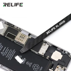 RELIFE RL-060B Carbon Fiber Non-Magnetic Dismantling Crowbar Phone Components LCD Screen Opening Back Cover Disassembly Tool