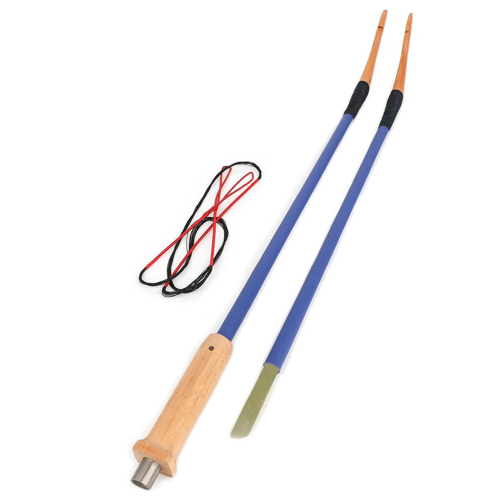 20-40Lbs Traditional Bow 53" Split Longbow Leather-wrapped Grip Comfortable Takedown Bow RH/ LH Archery Target Hunting Long Bow - view 5