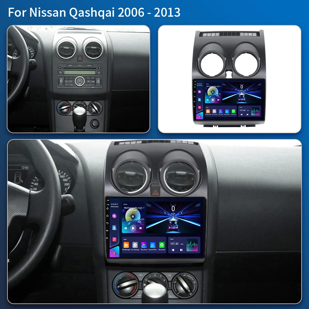For Nissan Qashqai J10 2006 2007 2008-2013 Android radio AI Voice Wireless CarPlay Android Auto Radio 4G Car Multimedia GPS 2din