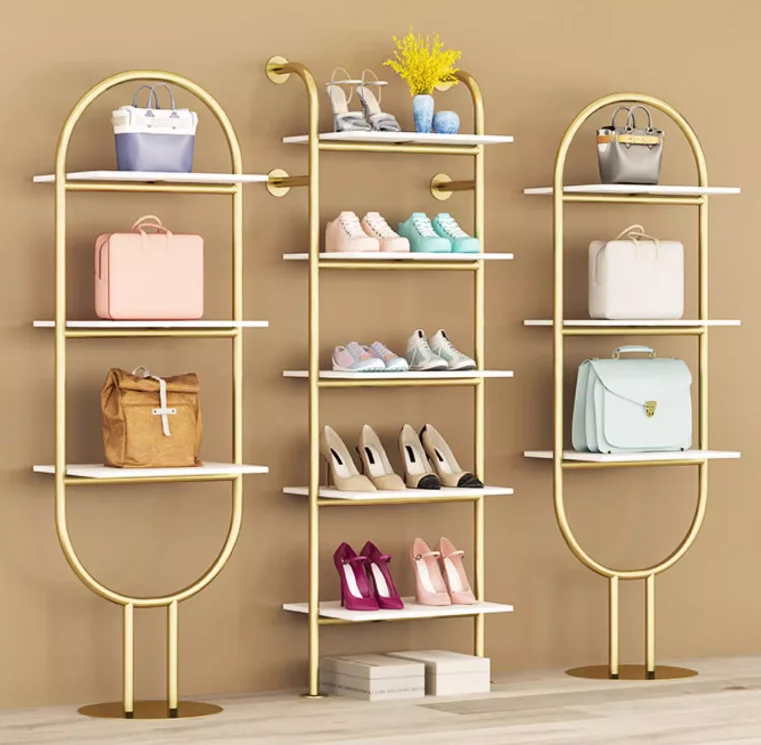 

Shoe store Shoe rack display rack Clothing store bag rack Display rack Creative shelf Shoe rack Store bag rack display rack