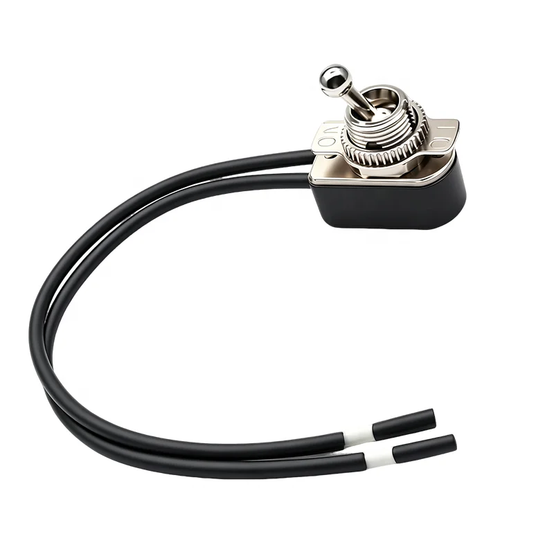 SPST ON-OFF Wired Toggle Switch 125V 6A Wiring Medium Toggle Switch for Electrical Equipment
