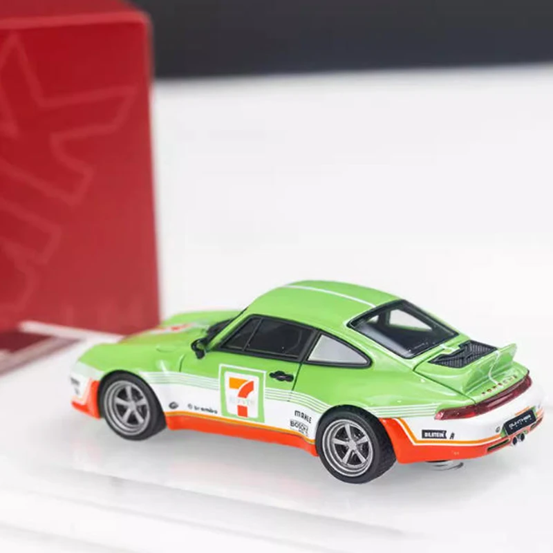 MK Miniatures MKM 1:64 993 7-Eleven/Luminous White Resin Car Model Classics Adult Souvenir Gift Static Display