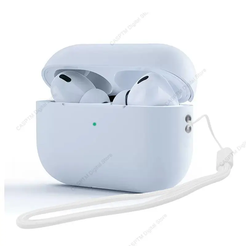 Juste en silicone souple avec lanière pour Apple AirPods Pro 2, étui pour écouteurs USB C, AirPods Pro 2e, Air Pod Pro 2 Pro 2023