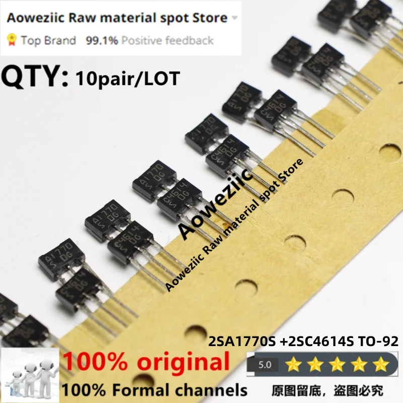 Aoweziic  2019+ 100% New Imported Original  2SA1770S 2SC4614S A1770S C4614S A1770 C4614 S gear TO-92L   Power Transistor