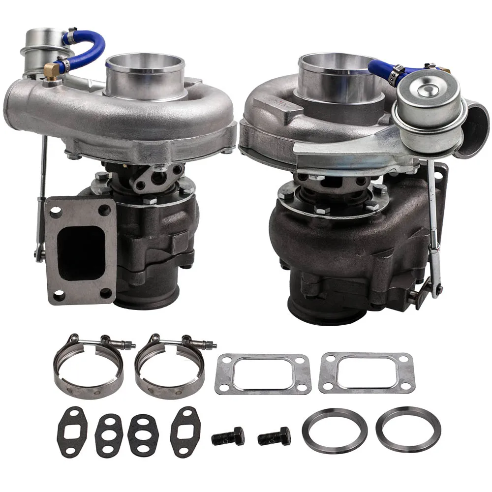 NEW T3 T04e V-band Turbocharger Turbo .63 A/r W/ Internal Wastegate Universal Pair for ford For Nissan Safari Patrol 4.2 TD42