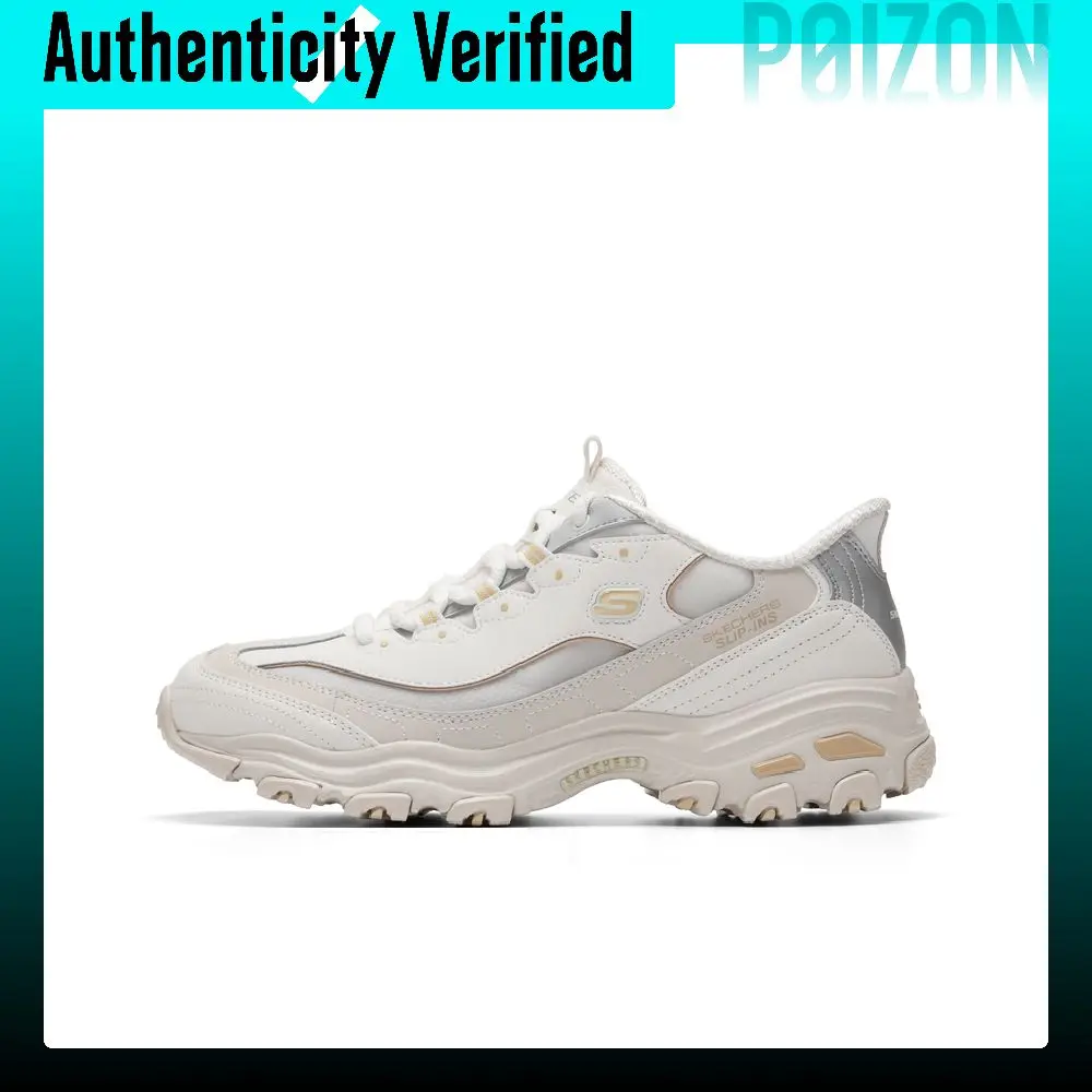 Skechers DLITES Leather Breathable Low top Chunky Sneakers Men's 232408-NAT