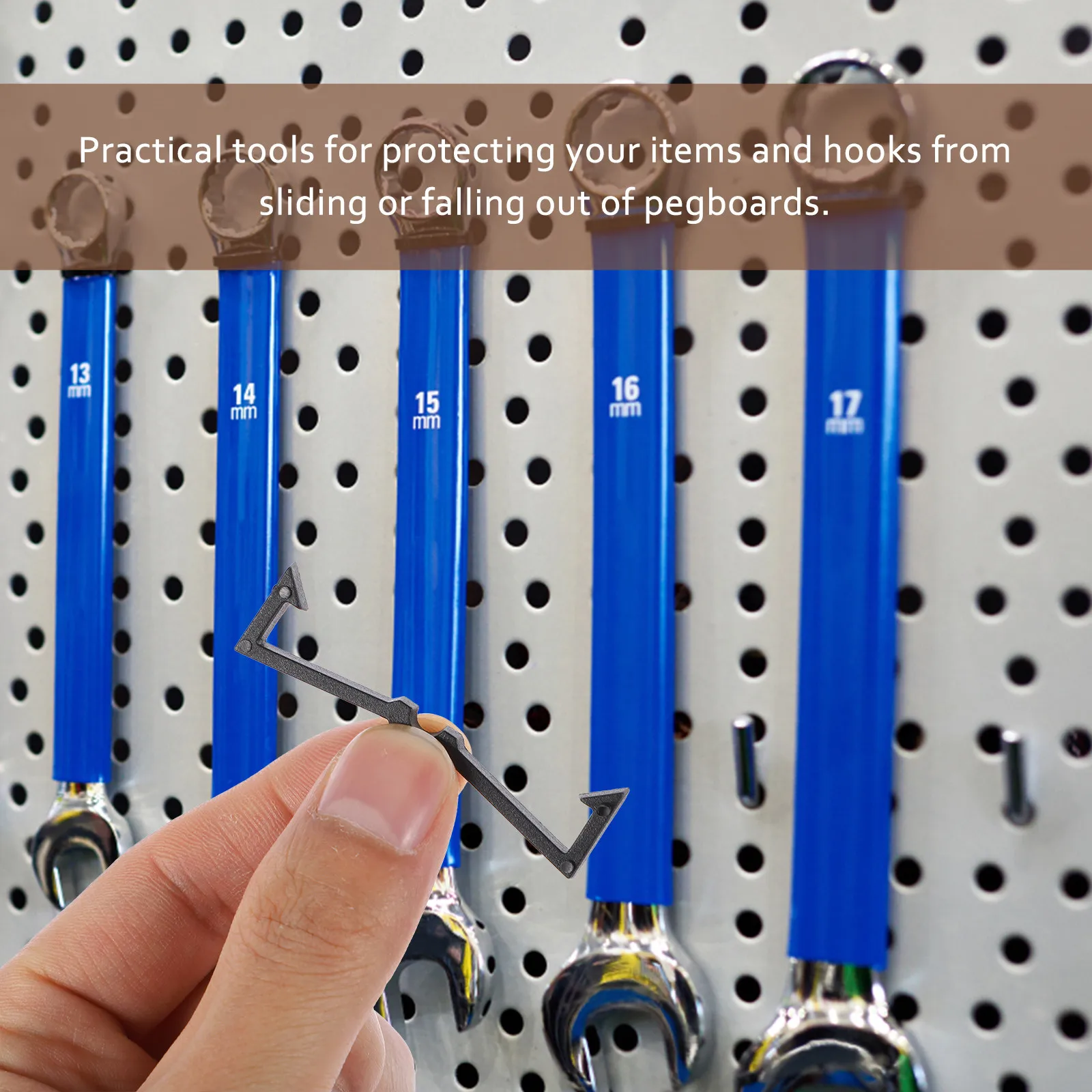 100Pcs Plastic Peg Locks Black - огляд і ціна Workshop Tools Organizer