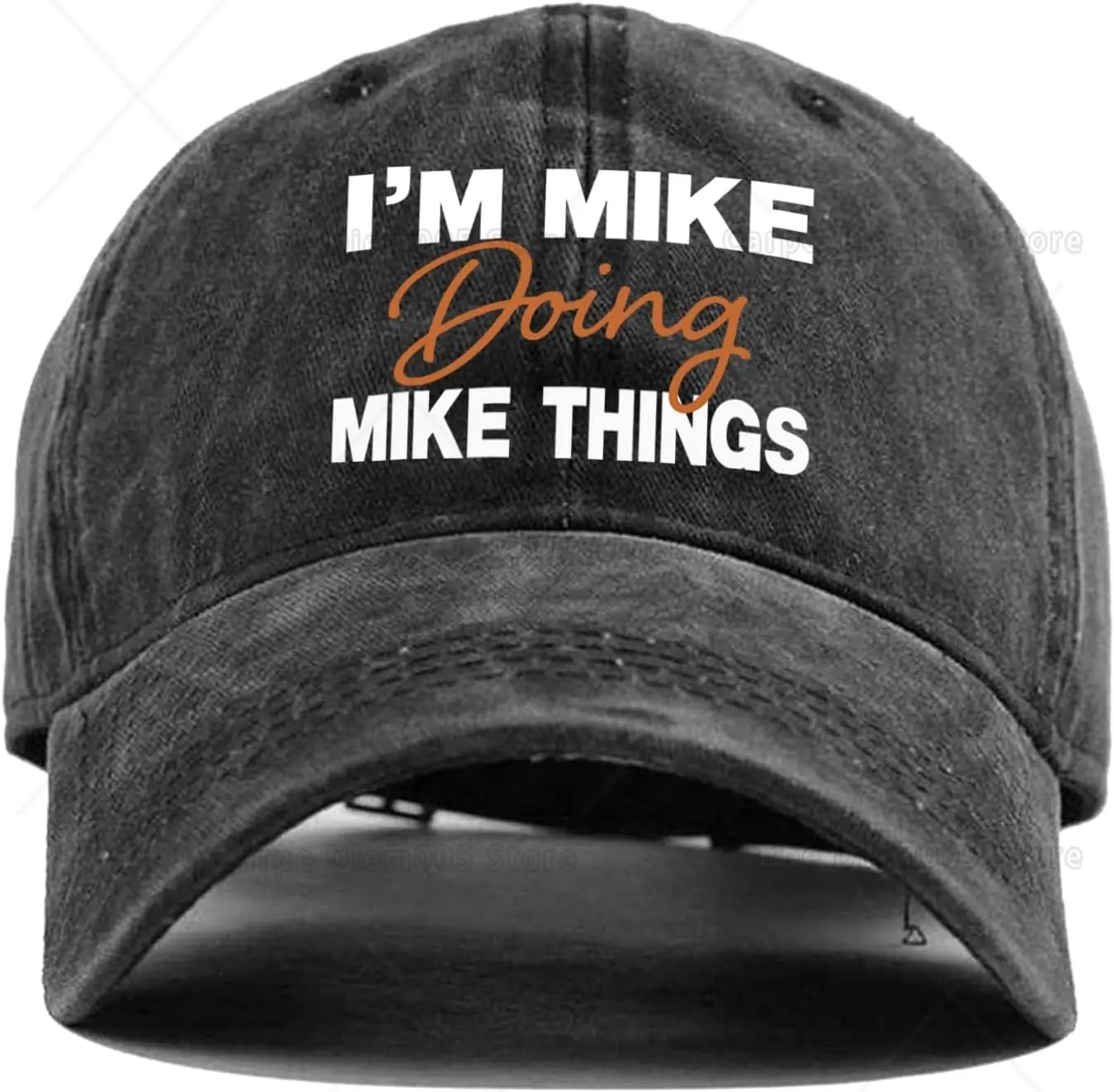 I'm Mike Doing Mike Things,Funny Baseball Caps,Truck Driver Hat,Funny Hats,Adjustable Cotton Denim Hat