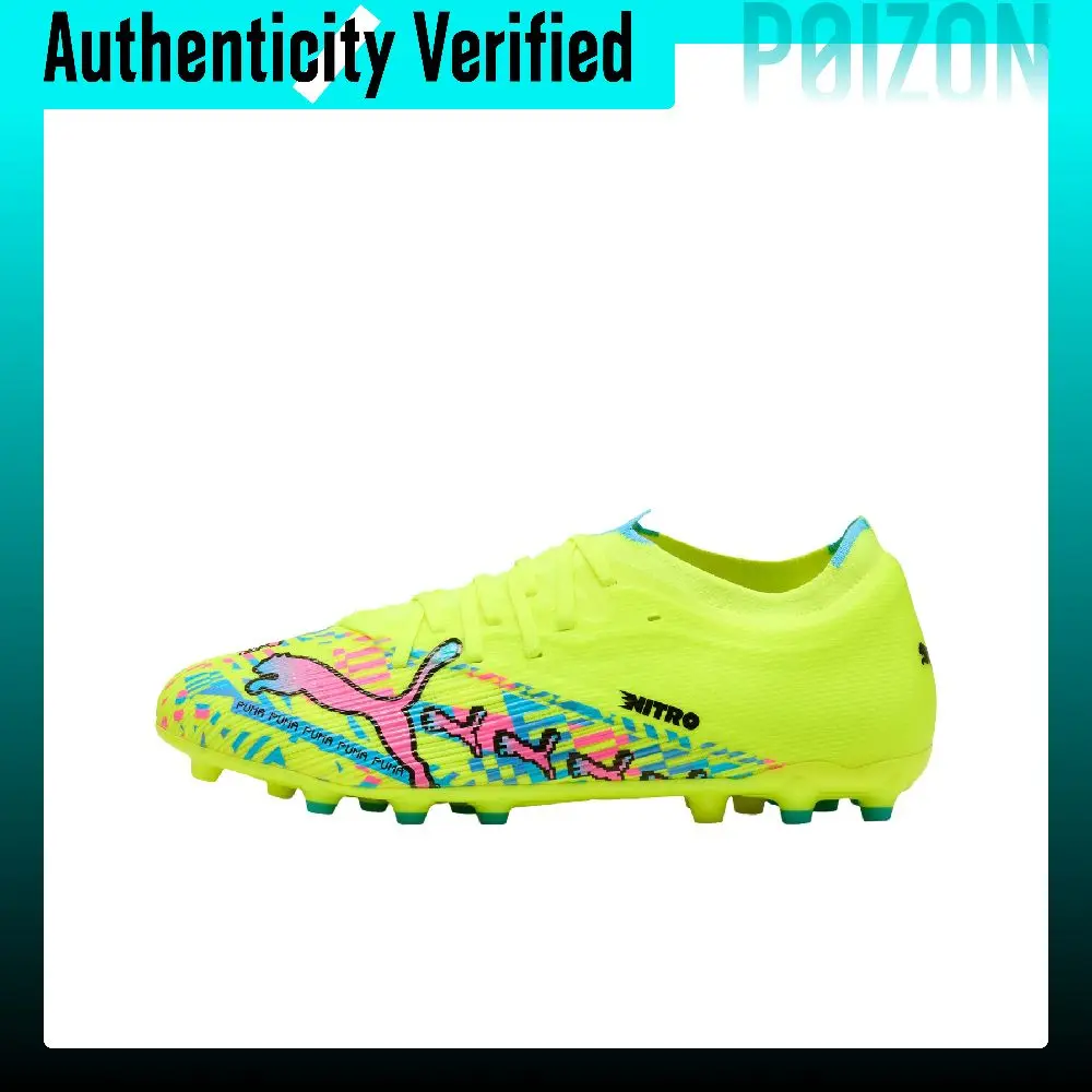 PUMA Ultra Nitro 7 Match Soccer Shoes Unisex Low-top Pink/Blue 109241-01