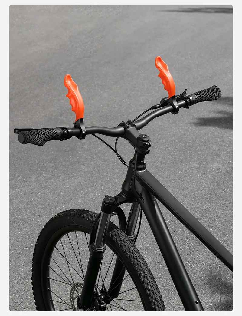 WEST BIKING Mountainbike Lenkerendstücke Ergonomische Stoßdämpfende Rutschfeste Aluminium-Lenkererweiterung Langstrecken-Lenkerzubehör – Detail 13