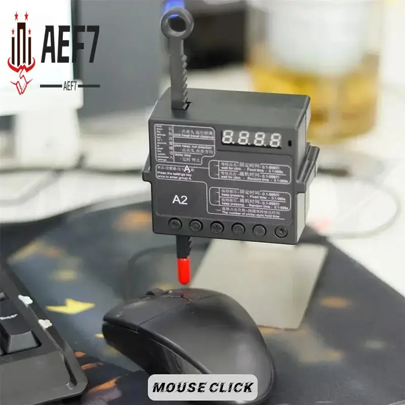 AEF7-Auto Clicker Tool For Computers Physical Keyboard & Mouse Mover To Prevent Offline Status In Games Random Click Setup